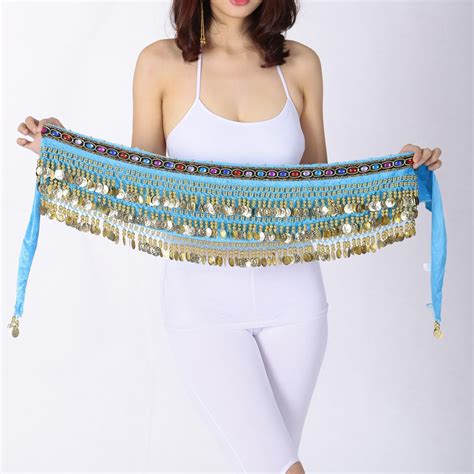 Belly Dance Hip Scarf Bellydance Hip Belt Shiny Costume Dress Outfit