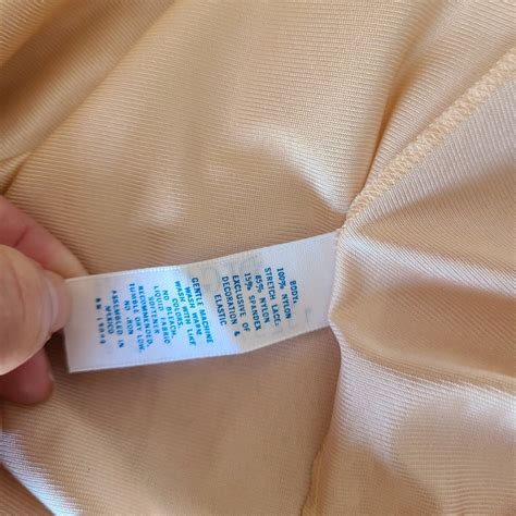 Vtg OLGA 13257 Nude Beige 34 Stretch Lace Nylon Full Length Slip EBay