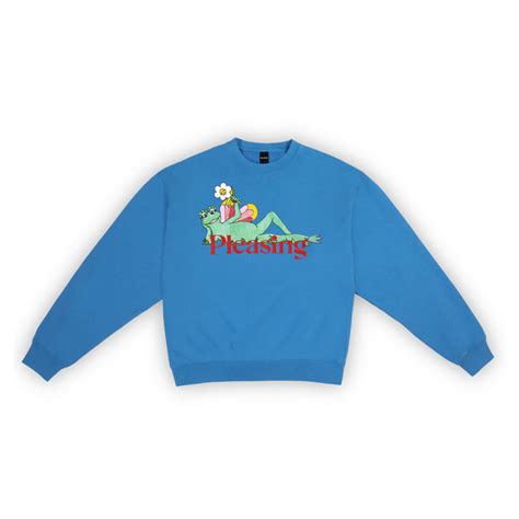 The Pleasing Crewneck In Sky Blue