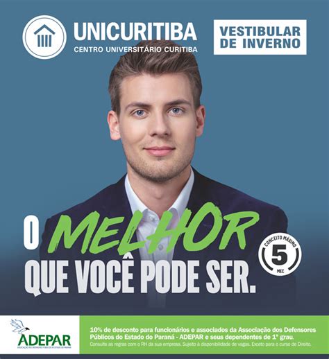 Vestibular Unicuritiba Descontos Para Associados Adepar E Seus