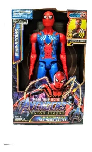 Homem Aranha Roupa Antiga Boneco Articulado Cm Luz E Som