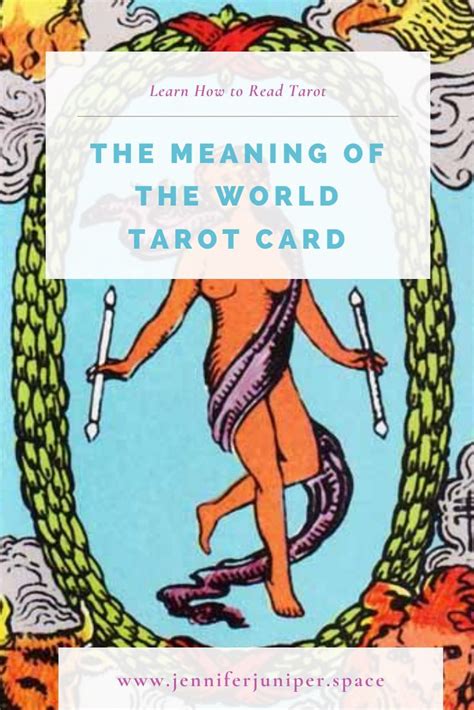 Meaning Of The World Tarot Card The World Tarot Card Tarot The