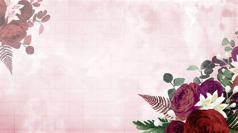 Floral Nature Gradient Grid Pink Flowers Powerpoint Background For Free Download Slidesdocs