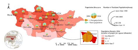 Mongolia Population Density Map - Bunnie Valentia