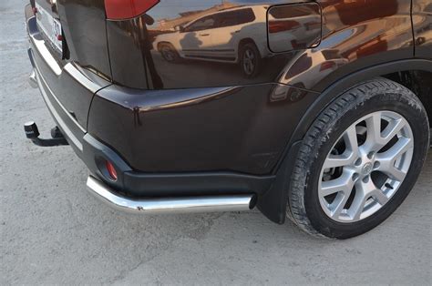 Защита заднего бампера "угловая" (диаметр трубы 60 мм) Nissan X-trail ...