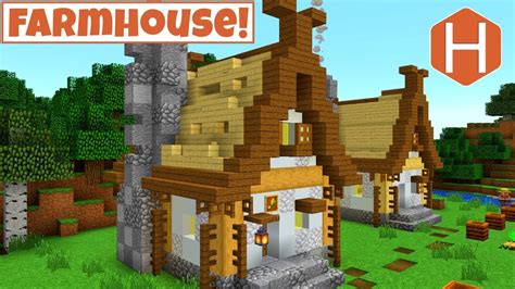 How To Build A Farmer Villager House In Minecraft Farm House Minecraft