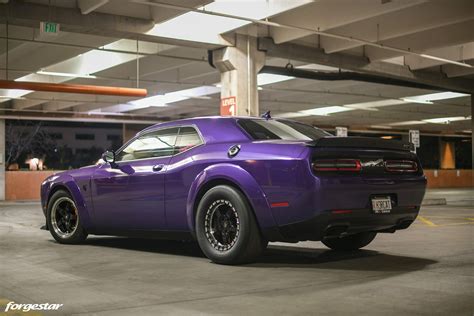 Purple Dodge Challenger Hellcat Redeye Forgestar D5 Forgestar