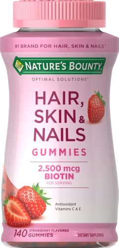 Cabello piel y uñas con biotina gracias a Nature s Bounty Optim