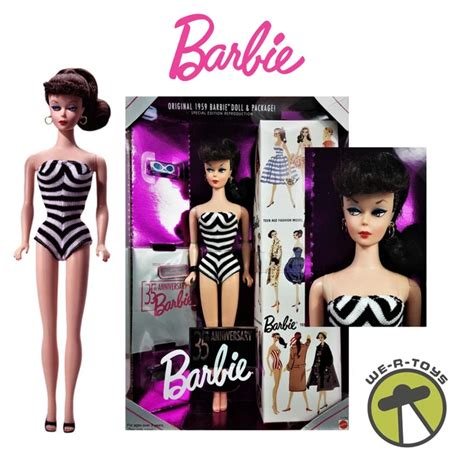 Barbie Th Anniversaire Poup E Brunette Reproduction Poup E Paquet Eur
