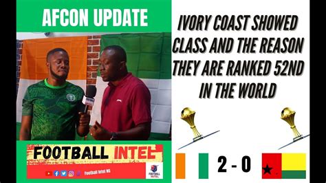 IVORY COAST 2 0 GUINEA BISSAU FOFANA KRASSO VICTOR FAN REACTION