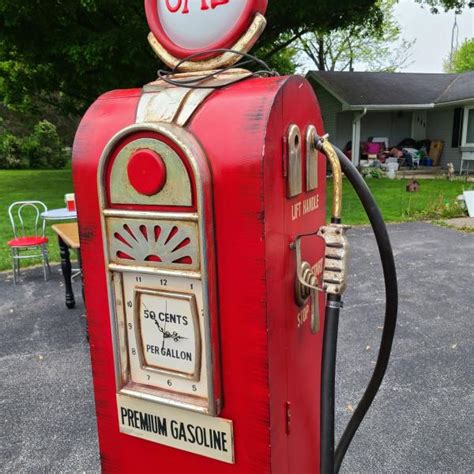 Reproduction Gas Pump Display Cabinet Snaplist