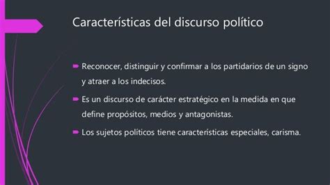 El Discurso Político