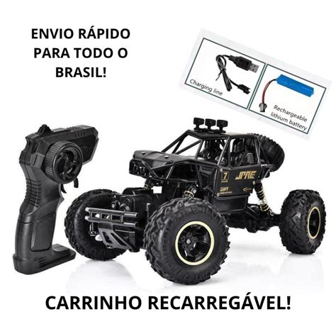 Carrinho De Controle Remoto X Truck Jeep Recarreg Vel Monster Off