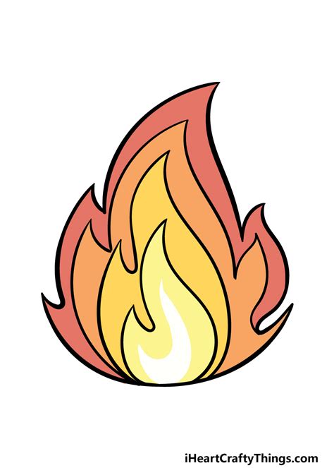 Fire Cartoon Drawing