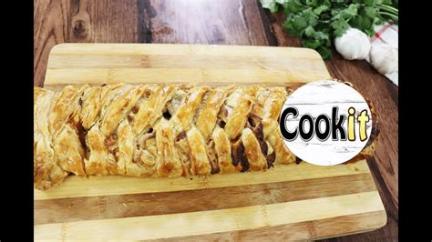 Braided Chicken Puff Pastry Recipe Youtube