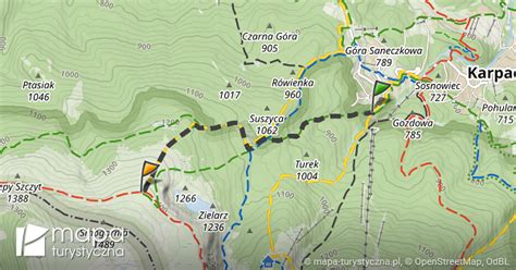 Trasa do Słonecznik mapa turystyczna pl