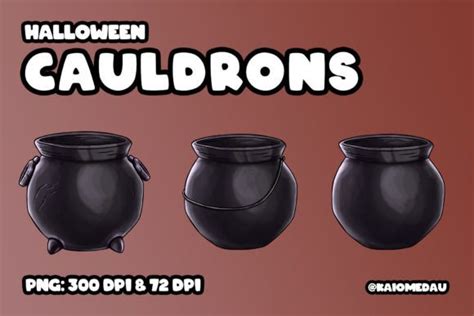 Halloween Cauldrons Graphic By Kaio Medau Creative Fabrica