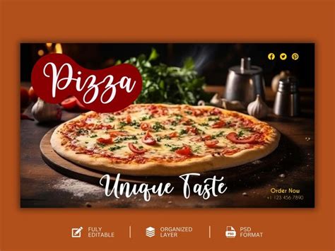 Premium Psd Food Menu And Delicious Pizza Graphic Design Template