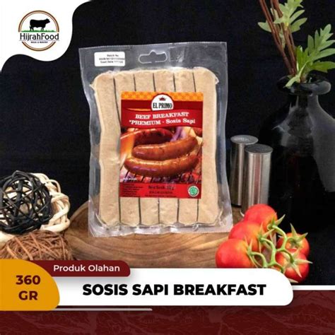 Jual El Primo Sosis Sapi Breakfast Premium Beef Sausage Bratwurst