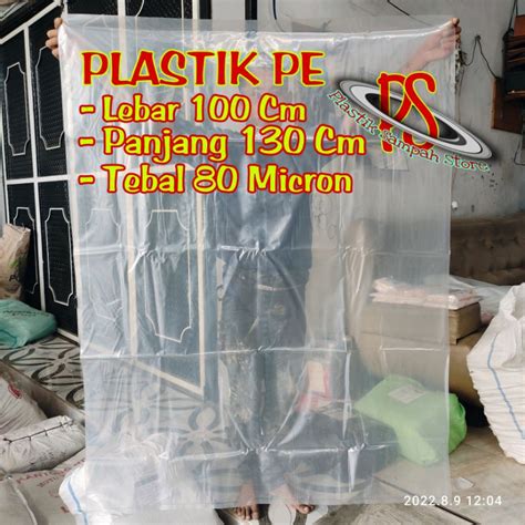 Jual Plastik Pe Bening X Cm Plastik Bening Tebal Micron