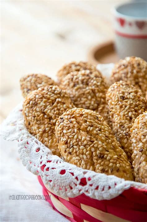 Reginelle Italian Sesame Cookies Italian Recipe Book