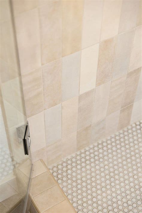 Shower Floor Tile Cream