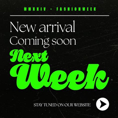 Premium PSD Psd New Arrival Fashion Week Typography Design Concept