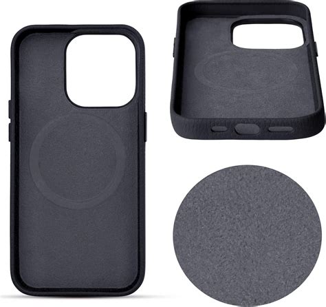 Funda de cuero para iPhone 14 Pro con Apple Mag Safe piel auténtica