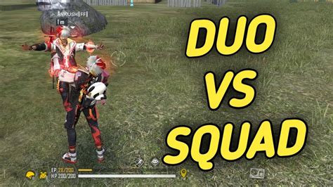 Duo Vs Squad Full Rushed Gameplay With Ankush Free Fire Garena Free