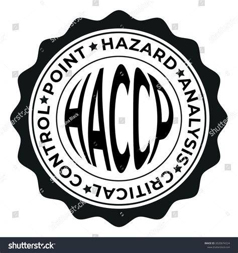 Haccp Stamp Hazard Analysis Critical Control Stock Vector Royalty Free