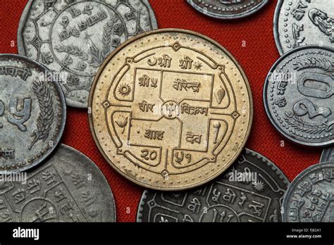 Coins Nepal Nepalese Rupee Coins Hi Res Stock Photography And Images