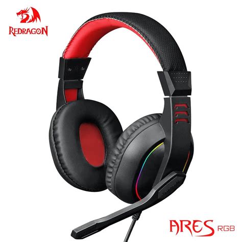 REDRAGON ARES H120 RGB Gaming Headphone 3 5mm Surround Sound Computer