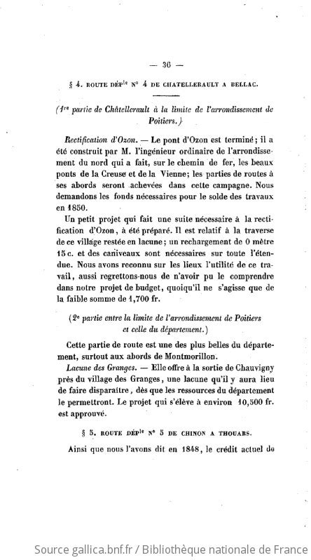 Rapports et délibérations Conseil général de la Vienne 1849 08 01