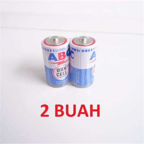 Batu Baterai Abc Tanggung R14 15 Volt Dry Cell 1 Pack Isi 2 Buah