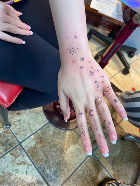 Sparkle Hand Tattoo Hand Tattoos For Girls Small Hand Tattoos