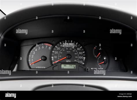 2006 Toyota Corolla Ce In Silver Speedometertachometer Stock Photo