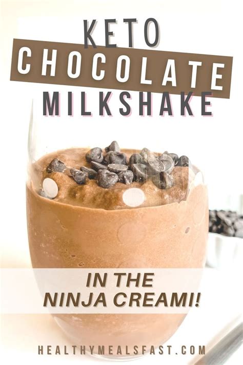 Ninja Creami Chocolate Milkshake Recipe Ice Cream Maker Recipes