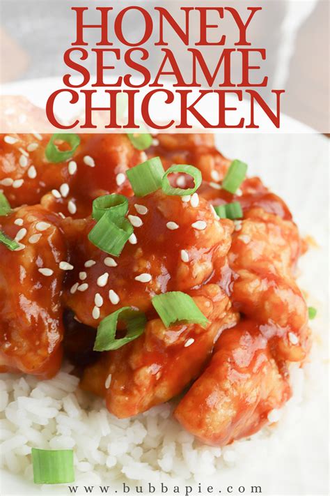 Honey Sesame Chicken Bubbapie