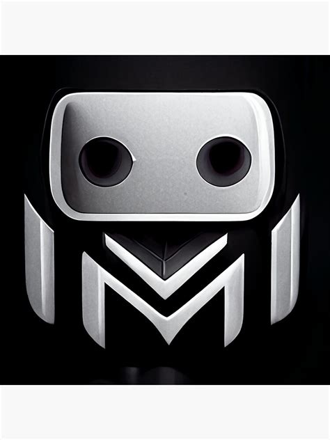 Robot M Logo Sticker For Sale By Bleryon Redbubble