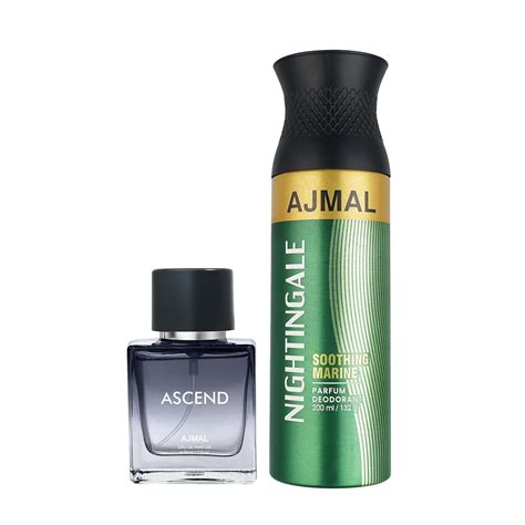 Ajmal ASCEND EDP 50 ML For Unisex And Ajmal NIGHTINGALE DEODORANT 200