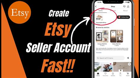 How To Create Etsy Seller Account Fast On Mobile Youtube