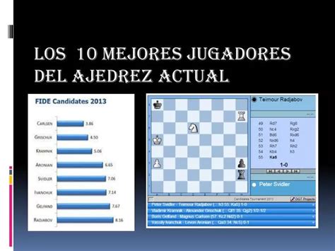 Ppt Los Mejores Jugadores Del Ajedrez Actual Powerpoint