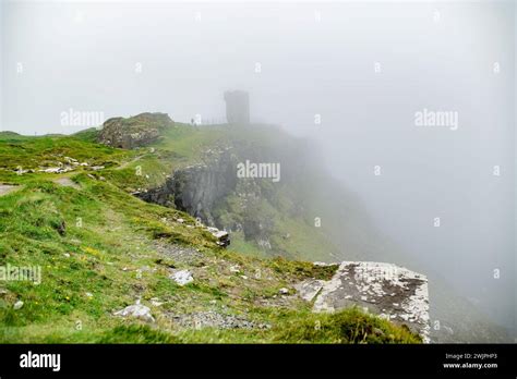 Moher Tower At Hags Head On The Famous Cliffs Of Moher One Of The