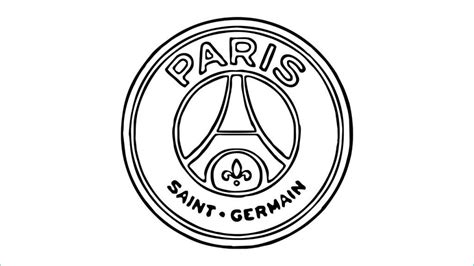 Beau De Logo Psg A Colorier Image Coloriage