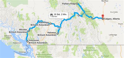 Roadtrip Durch Westkanada Route Und Reiseplanung