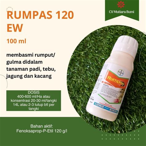 Herbisida Rumpas 110ew 100ml Pestisida Pengendali Gulma Dan Teki