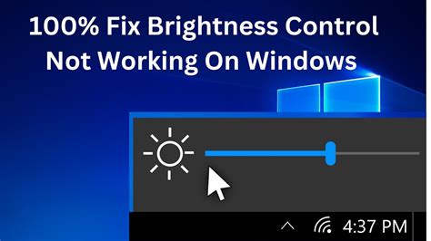 Fix Brightness Control Not Working On Windows Brightness Slider