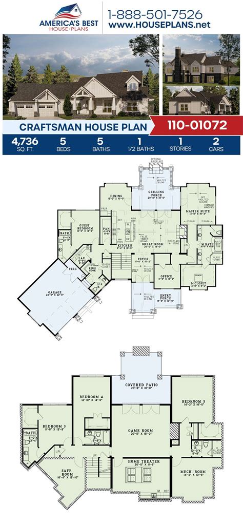 Pin on Craftsman House Plans