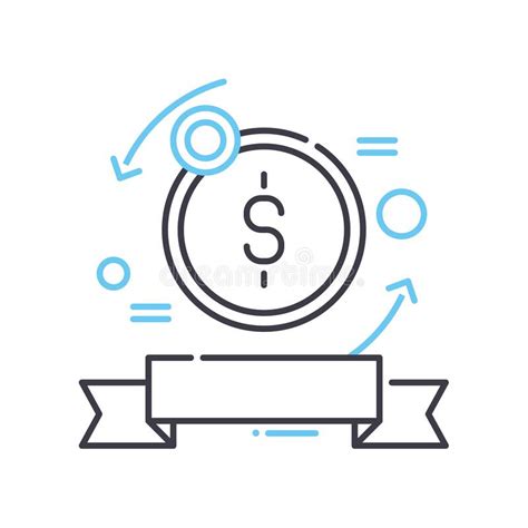 Money Back Guarantee Line Icon Outline Symbol Vector Illustration