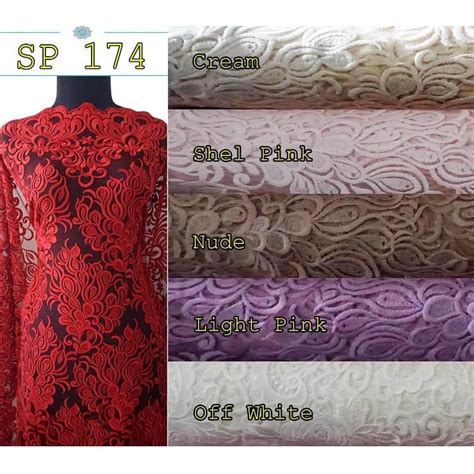 Jual Kain Brukat Premium Kain Brokat SP 174 Per 0 5 Meter